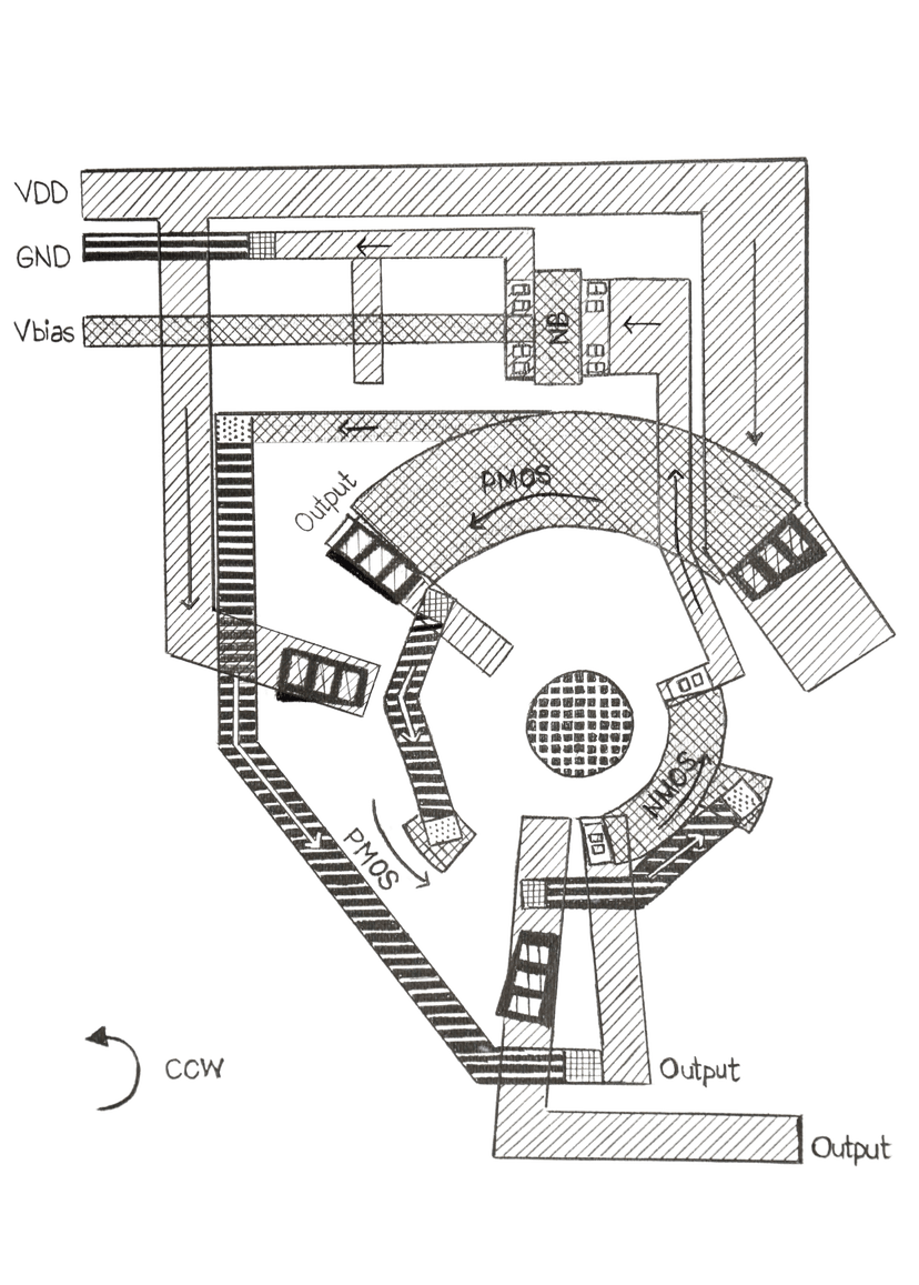 Technical diagram of vaccine box electronics